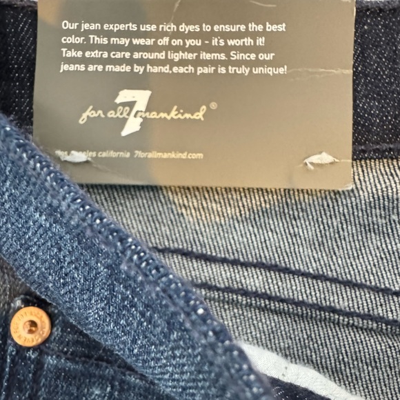7 for all Mankind Dojo Cropped Jeans Size 29 NWT - Picture 8 of 8